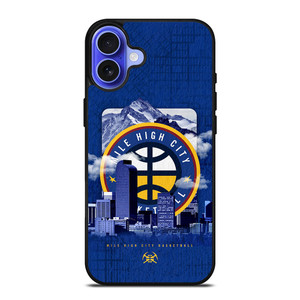 MILE HIGH CITY BASKETBALL LOGO iPhone 16 Case Cover MILE HIGH CITY BASKETBALL LOGO iPhone 16 Case Cover