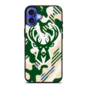 MILWAUKEE BUCKS SYMBOL PATTERN iPhone 16 Case Cover