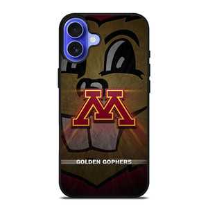 MINNESOTA GOLDEN GOPHERS METAL LOGO iPhone 16 Case Cover MINNESOTA GOLDEN GOPHERS METAL LOGO iPhone 16 Case Cover