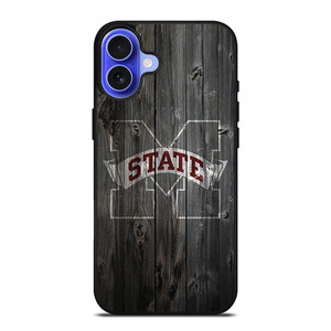 MISSISSIPPI STATE BASKETBALL WOOD LOGO iPhone 16 Case Cover MISSISSIPPI STATE BASKETBALL WOOD LOGO iPhone 16 Case Cover