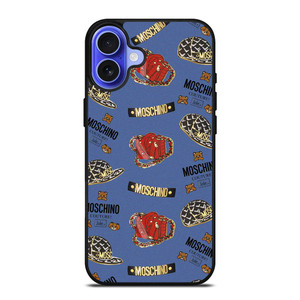 MOSCHINO COUTURE BEAR PATTERN iPhone 16 Case Cover MOSCHINO COUTURE BEAR PATTERN iPhone 16 Case Cover