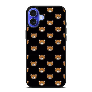 MOSCHINO TOY BEAR PATTERN iPhone 16 Case Cover MOSCHINO TOY BEAR PATTERN iPhone 16 Case Cover
