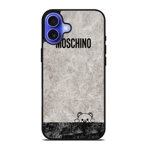 MOSCHINO TOY FUR MARBLE iPhone 16 Case Cover MOSCHINO TOY FUR MARBLE iPhone 16 Case Cover