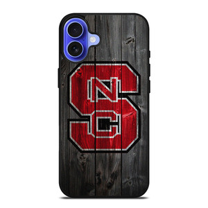 NC STATE WOLFPACK FOOTBALL WOOD LOGO iPhone 16 Case Cover NC STATE WOLFPACK FOOTBALL WOOD LOGO iPhone 16 Case Cover