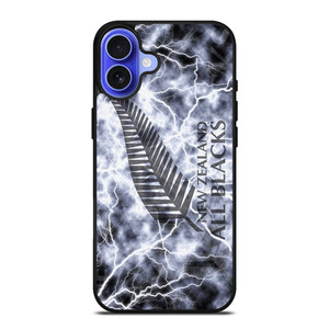 NEW ZEALAND ALL BLACK LIGHTNING LOGO iPhone 16 Case Cover NEW ZEALAND ALL BLACK LIGHTNING LOGO iPhone 16 Case Cover