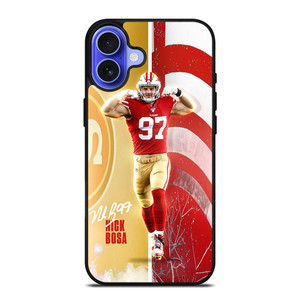 NICK BOSA SAN FRANCISCO 49ERS FOOTBALL iPhone 16 Case Cover NICK BOSA SAN FRANCISCO 49ERS FOOTBALL iPhone 16 Case Cover