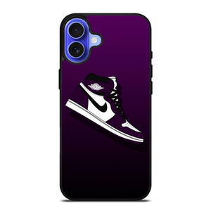 NIKE AIR JORDAN PURPLE LOGO iPhone 16 Case Cover NIKE AIR JORDAN PURPLE LOGO iPhone 16 Case Cover