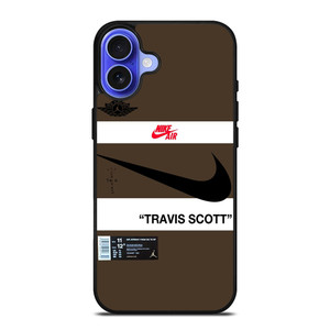 NIKE AIR JORDAN TRAVIS SCOTT BROWN iPhone 16 Case Cover NIKE AIR JORDAN TRAVIS SCOTT BROWN iPhone 16 Case Cover