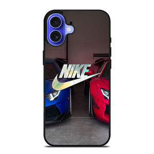 NIKE LAMBORGHINI CAR LOGO iPhone 16 Case Cover NIKE LAMBORGHINI CAR LOGO iPhone 16 Case Cover