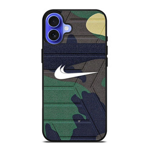 NIKE SWOOSH CAMO ARMY iPhone 16 Case Cover NIKE SWOOSH CAMO ARMY iPhone 16 Case Cover
