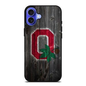 OHIO STATE BUCKEYES LOGO WOOD iPhone 16 Case Cover OHIO STATE BUCKEYES LOGO WOOD iPhone 16 Case Cover