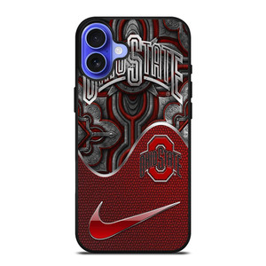 OHIO STATE BUCKEYES METAL EMBLEM iPhone 16 Case Cover OHIO STATE BUCKEYES METAL EMBLEM iPhone 16 Case Cover