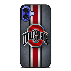 OHIO STATE BUCKEYES METAL LOGO iPhone 16 Case Cover OHIO STATE BUCKEYES METAL LOGO iPhone 16 Case Cover