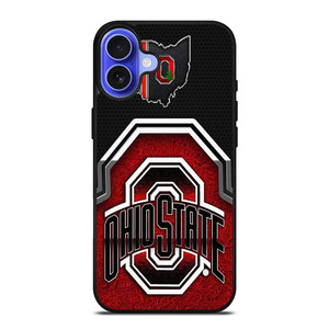 OHIO STATE BUCKEYES SYMBOL METAL iPhone 16 Case Cover OHIO STATE BUCKEYES SYMBOL METAL iPhone 16 Case Cover