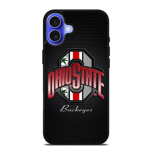 OHIO STATE BUCKEYES WEED METAL SYMBOL iPhone 16 Case Cover OHIO STATE BUCKEYES WEED METAL SYMBOL iPhone 16 Case Cover