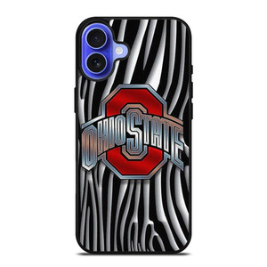 OHIO STATE FOOTBALL METAL ABSTRACT LOGO iPhone 16 Case Cover OHIO STATE FOOTBALL METAL ABSTRACT LOGO iPhone 16 Case Cover