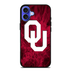 OKLAHOMA SOONERS SMOKED LOGO iPhone 16 Case Cover OKLAHOMA SOONERS SMOKED LOGO iPhone 16 Case Cover
