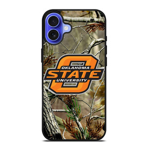 OKLAHOMA STATE UNIVERSITY CAMO LOGO iPhone 16 Case Cover