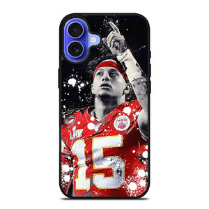 PATRICK MAHOMES KANSAS CITY CHIEF ART iPhone 16 Case Cover PATRICK MAHOMES KANSAS CITY CHIEF ART iPhone 16 Case Cover