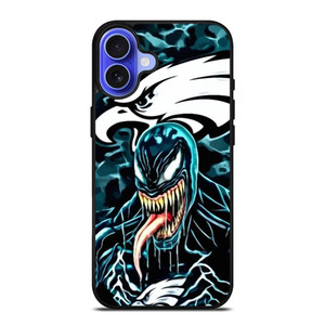 PHILADELPHIA EAGLES NFL VENOM iPhone 16 Case Cover PHILADELPHIA EAGLES NFL VENOM iPhone 16 Case Cover