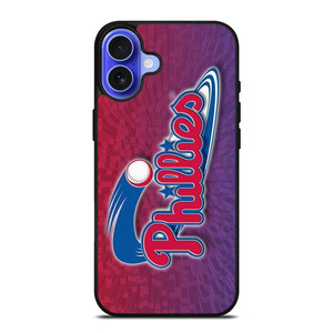 PHILADELPHIA PHILLIES BASEBALL EMBLEM iPhone 16 Case Cover PHILADELPHIA PHILLIES BASEBALL EMBLEM iPhone 16 Case Cover