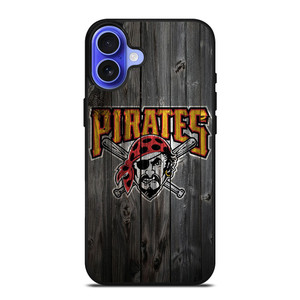 PITTSBURGH PIRATES WOOD LOGO iPhone 16 Case Cover