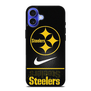 PITTSBURGH STEELERS CARBON NIKE iPhone 16 Case Cover PITTSBURGH STEELERS CARBON NIKE iPhone 16 Case Cover