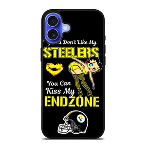 PITTSBURGH STEELERS FOOTBALL BETTY BOOP iPhone 16 Case Cover PITTSBURGH STEELERS FOOTBALL BETTY BOOP iPhone 16 Case Cover