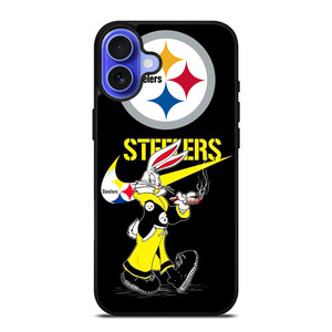 PITTSBURGH STELER LOONEY TUNES NIKE iPhone 16 Case Cover PITTSBURGH STELER LOONEY TUNES NIKE iPhone 16 Case Cover