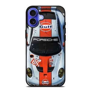 PORSCHE GULF RACING CAR iPhone 16 Case Cover