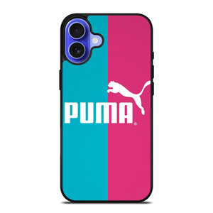 PUMA BLUE PINK LOGO iPhone 16 Case Cover PUMA BLUE PINK LOGO iPhone 16 Case Cover