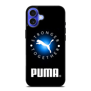 PUMA STRONGER TOGETHER LOGO iPhone 16 Case Cover PUMA STRONGER TOGETHER LOGO iPhone 16 Case Cover