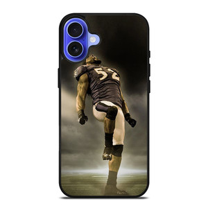 RAY LEWIS BALTIMORE RAVENS LEGEND iPhone 16 Case Cover RAY LEWIS BALTIMORE RAVENS LEGEND iPhone 16 Case Cover