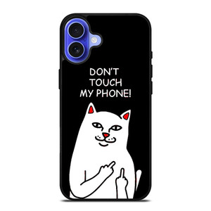 RIPNDIP CAT DONT TOUCH MY PHONE iPhone 16 Case Cover