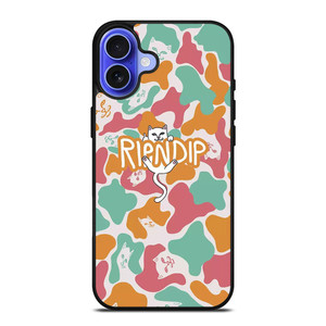 RIPNDIP PINK GREEN CAMO iPhone 16 Case Cover