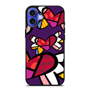 ROMERO BRITTO LOVE BUTTERFLY iPhone 16 Case Cover ROMERO BRITTO LOVE BUTTERFLY iPhone 16 Case Cover