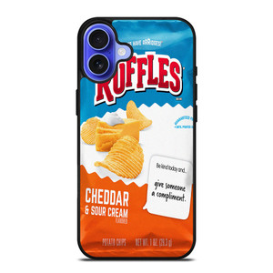 RUFFLES POTATO CHIPS CHEDDAR iPhone 16 Case Cover RUFFLES POTATO CHIPS CHEDDAR iPhone 16 Case Cover