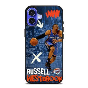 RUSSELL WESTBROOK OKC OKLAHOMA CITY THUNDER iPhone 16 Case Cover RUSSELL WESTBROOK OKC OKLAHOMA CITY THUNDER iPhone 16 Case Cover