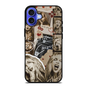 SABRINA CARPENTER BROWN COLLAGE iPhone 16 Case Cover SABRINA CARPENTER BROWN COLLAGE iPhone 16 Case Cover