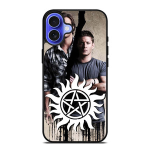 SAM AND DEAN WINCHESTER SUPERNATURAL LOGO iPhone 16 Case Cover SAM AND DEAN WINCHESTER SUPERNATURAL LOGO iPhone 16 Case Cover