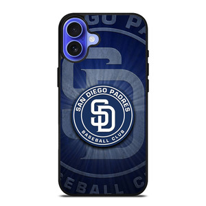 SAN DIEGO PADRES BASEBALL METAL LOGO iPhone 16 Case Cover SAN DIEGO PADRES BASEBALL METAL LOGO iPhone 16 Case Cover