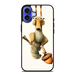 SCRAT ICE AGE CARTOON HANGING iPhone 16 Case Cover SCRAT ICE AGE CARTOON HANGING iPhone 16 Case Cover