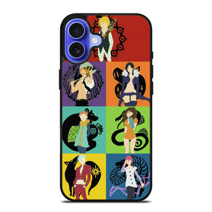 SEVEN DEADLY SINS ANIME COLLAGE iPhone 16 Case Cover SEVEN DEADLY SINS ANIME COLLAGE iPhone 16 Case Cover