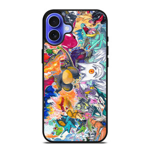 SHINY POKEMON ANIME COLLAGE iPhone 16 Case Cover SHINY POKEMON ANIME COLLAGE iPhone 16 Case Cover
