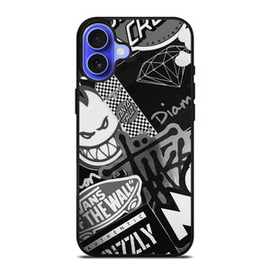 SKATEBOARD BRAND LOGO COLLECTION iPhone 16 Case Cover SKATEBOARD BRAND LOGO COLLECTION iPhone 16 Case Cover