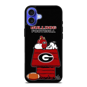 SNOOPY GEORGIA BULLDOGS FOOTBALL iPhone 16 Case Cover