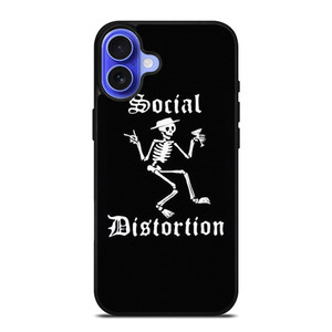 SOCIAL DISTORTION ROCK BAND SKULL SYMBOL iPhone 16 Case Cover SOCIAL DISTORTION ROCK BAND SKULL SYMBOL iPhone 16 Case Cover