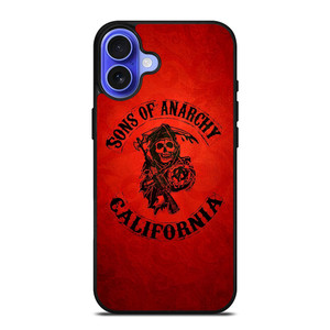 SONS OF ANARCHY CALIFORNIA RED iPhone 16 Case Cover SONS OF ANARCHY CALIFORNIA RED iPhone 16 Case Cover