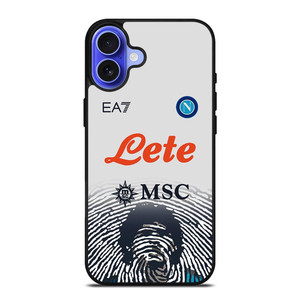 SSC NAPOLI MARADONA WHITE KIT iPhone 16 Case Cover SSC NAPOLI MARADONA WHITE KIT iPhone 16 Case Cover