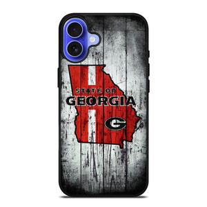 STATE OF GEORGIA WOOD SIGN iPhone 16 Case Cover STATE OF GEORGIA WOOD SIGN iPhone 16 Case Cover